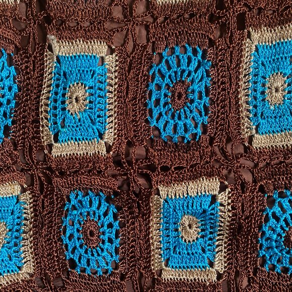 Rare Vintage 1990s Sue Wong Boho Crochet Dress, Size S - Picture 5 of 9